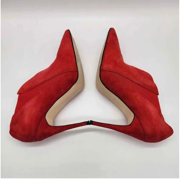 Guess Ondrea red suede ankle toe boot size 8 - Picture 7 of 16